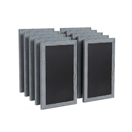 Bảng Phấn Treo Tường Flash Furniture 10-HGWA-GDIS-CRE8-962315-GG - Bộ 10 Cái, Rộng 27.9 cm x Cao 43.2 cm, Khung Gỗ Thông, Màu Xám Mộc