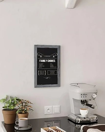 Bảng Phấn Treo Tường Flash Furniture 10-HGWA-GDIS-CRE8-962315-GG - Bộ 10 Cái, Rộng 27.9 cm x Cao 43.2 cm, Khung Gỗ Thông, Màu Xám Mộc