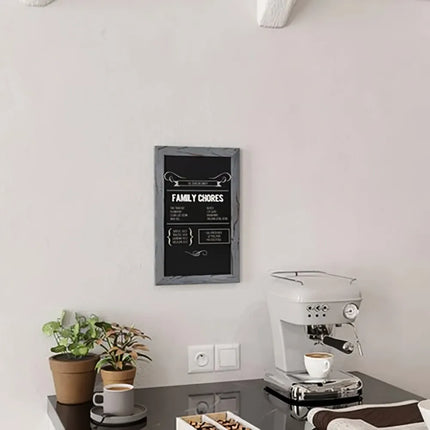 Bảng Phấn Treo Tường Flash Furniture 10-HGWA-GDIS-CRE8-962315-GG - Bộ 10 Cái, Rộng 27.9 cm x Cao 43.2 cm, Khung Gỗ Thông, Màu Xám Mộc