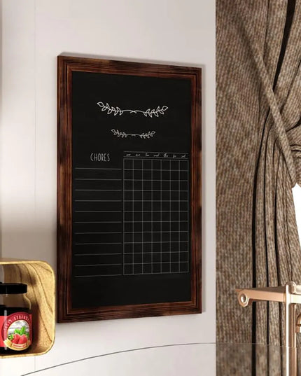 Bảng Phấn Treo Tường Flash Furniture HGWA-3GD-CRE8-791315-GG - Rộng 61 cm x Cao 91.4 cm, Khung Gỗ Thông, Màu Nâu