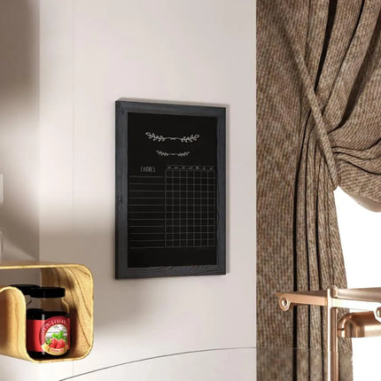Bảng Phấn Treo Tường Flash Furniture HGWA-GDIS-CRE8-062315-GG Rộng 45.7 cm x Cao 61 cm Khung Gỗ Thông Màu Xám Mộc