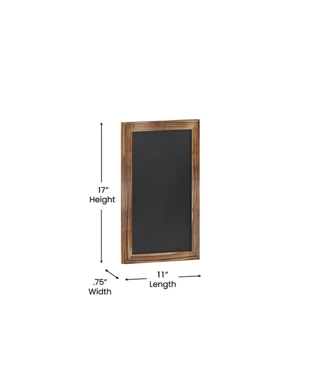 Bảng Phấn Treo Tường Flash Furniture HGWA-GDIS-CRE8-762315-GG - 27.9 cm Rộng x 43.2 cm Cao, Khung Gỗ Thông, Nâu