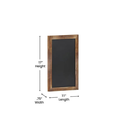 Bảng Phấn Treo Tường Flash Furniture HGWA-GDIS-CRE8-762315-GG - 27.9 cm Rộng x 43.2 cm Cao, Khung Gỗ Thông, Nâu