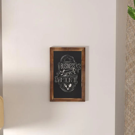 Bảng Phấn Treo Tường Flash Furniture HGWA-GDIS-CRE8-762315-GG - 27.9 cm Rộng x 43.2 cm Cao, Khung Gỗ Thông, Nâu