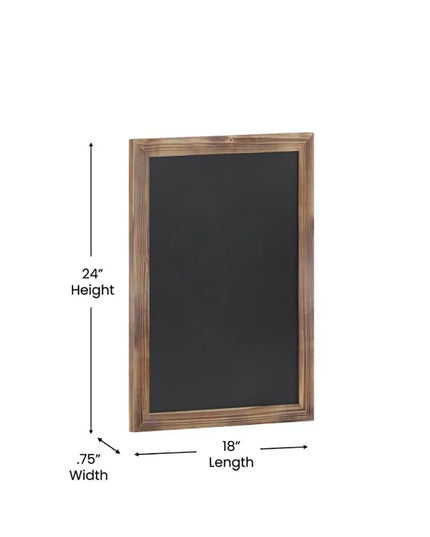 Bảng Phấn Treo Tường Flash Furniture HGWA-GDIS-CRE8-852315-GG - 45.7 cm Rộng x 61 cm Cao, Khung Gỗ Thông, Nâu