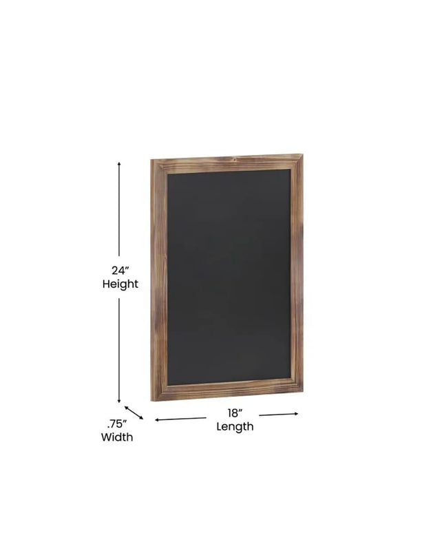 Bảng Phấn Treo Tường Flash Furniture HGWA-GDIS-CRE8-852315-GG - 45.7 cm Rộng x 61 cm Cao, Khung Gỗ Thông, Nâu