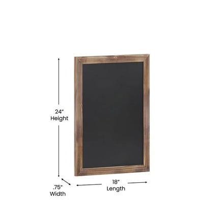 Bảng Phấn Treo Tường Flash Furniture HGWA-GDIS-CRE8-852315-GG - 45.7 cm Rộng x 61 cm Cao, Khung Gỗ Thông, Nâu