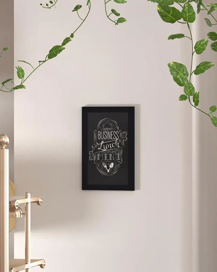 Bảng Phấn Treo Tường Flash Furniture HGWA-GDIS-CRE8-862315-GG - 27.9 cm Rộng x 43.2 cm Cao, Khung Gỗ Thông, Đen