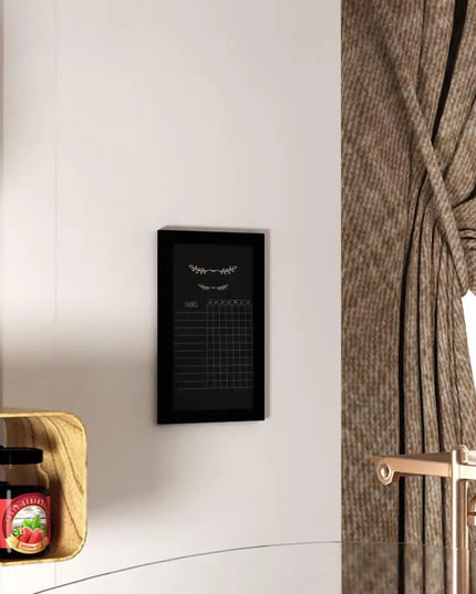 Bảng Phấn Treo Tường Flash Furniture HGWA-GDIS-CRE8-862315-GG - 27.9 cm Rộng x 43.2 cm Cao, Khung Gỗ Thông, Đen