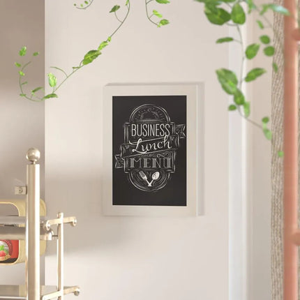 Bảng Phấn Treo Tường Flash Furniture HGWA-GDIS-CRE8-954315-GG Rộng 45.7 cm x Cao 61 cm Khung Gỗ Thông Màu Trắng