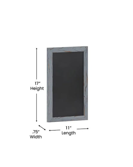 Bảng Phấn Treo Tường Flash Furniture HGWA-GDIS-CRE8-962315-GG - 27.9 cm Rộng x 43.2 cm Cao, Khung Gỗ Thông, Xám Mộc