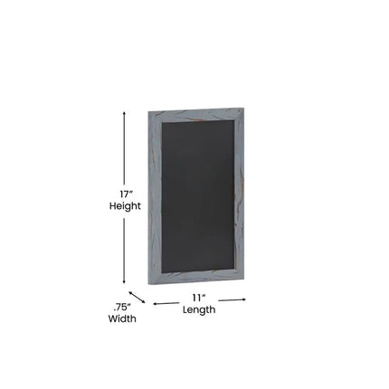 Bảng Phấn Treo Tường Flash Furniture HGWA-GDIS-CRE8-962315-GG - 27.9 cm Rộng x 43.2 cm Cao, Khung Gỗ Thông, Xám Mộc