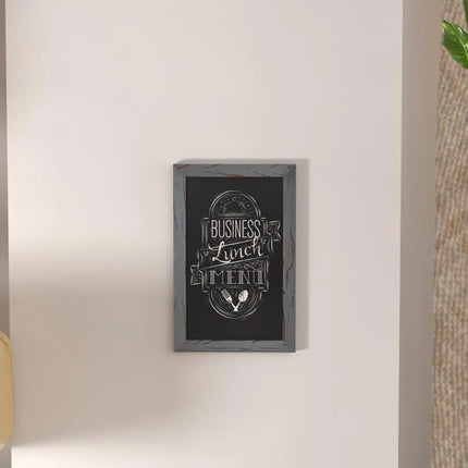 Bảng Phấn Treo Tường Flash Furniture HGWA-GDIS-CRE8-962315-GG - 27.9 cm Rộng x 43.2 cm Cao, Khung Gỗ Thông, Xám Mộc