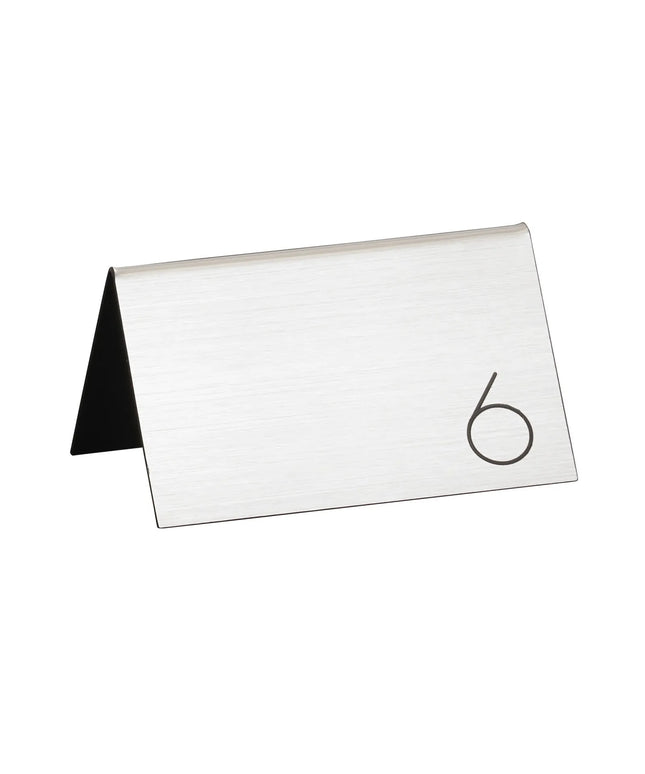 Bảng Số Để Bàn Cal-Mil 22625B-10 #26-50, 12.7 x 8.9 cm, Bạc/Đen