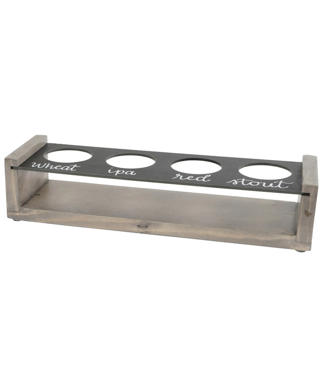 Bảng Thử Bia 4 Lỗ Cal-Mil 3480-110 Có Thể Viết Lên 33 x 10.2 cm Gỗ Thông Wash Xám