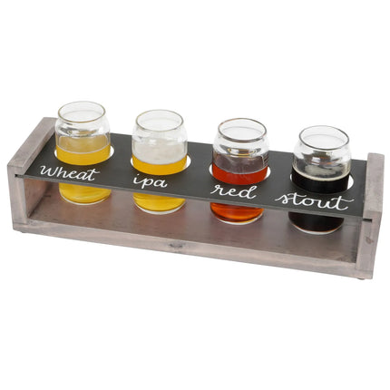 Bảng Thử Bia 4 Lỗ Cal-Mil 3480-110 Có Thể Viết Lên 33 x 10.2 cm Gỗ Thông Wash Xám