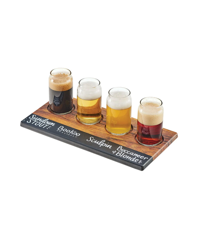 Bảng Thử Bia 4 Lỗ Cal-Mil 3570-47M Có Thể Viết Lên 30.5 x 15.2 cm Melamine Vân Hickory