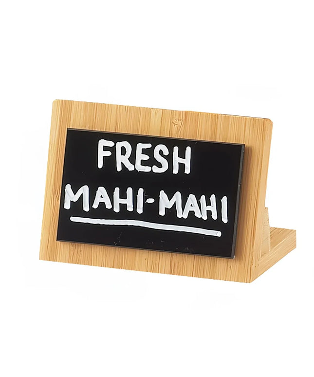 Bảng Thực Đơn Để Bàn Viết Tay Cal-Mil 1103-23-60 - 7 x 10.8 cm, Tre