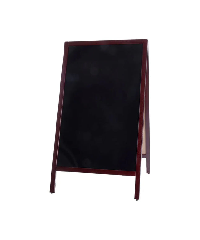 Bảng Viết Vỉa Hè Winco MBAF-4 Khung Gỗ Thông, (6) Bút Lông & (1) Khăn Lau, Màu Gỗ Gụ