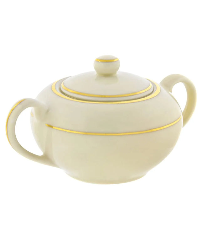 Bát Đường Viền Vàng Đôi 10 Strawberry Street CGLD0018 Sứ Kem/Vàng 237 ml