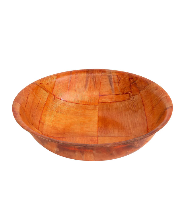 Bát Salad Tròn Tablecraft 207 Gỗ Đan Mahogany Đáy Cong 4 Lớp 17.8 cm