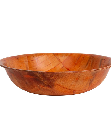 Bát Salad Tròn Tablecraft 207 Gỗ Đan Mahogany Đáy Cong 4 Lớp 17.8 cm