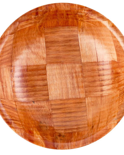 Bát Salad Tròn Tablecraft 208 Gỗ Đan Mahogany Đáy Cong 4 Lớp 20.3 cm