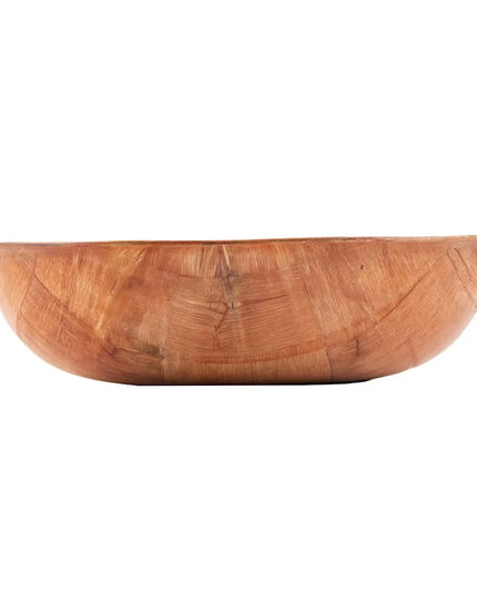Bát Salad Tròn Tablecraft 208 Gỗ Đan Mahogany Đáy Cong 4 Lớp 20.3 cm