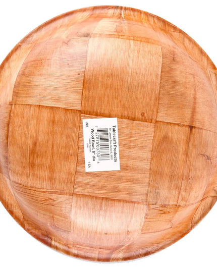 Bát Salad Tròn Tablecraft 208 Gỗ Đan Mahogany Đáy Cong 4 Lớp 20.3 cm