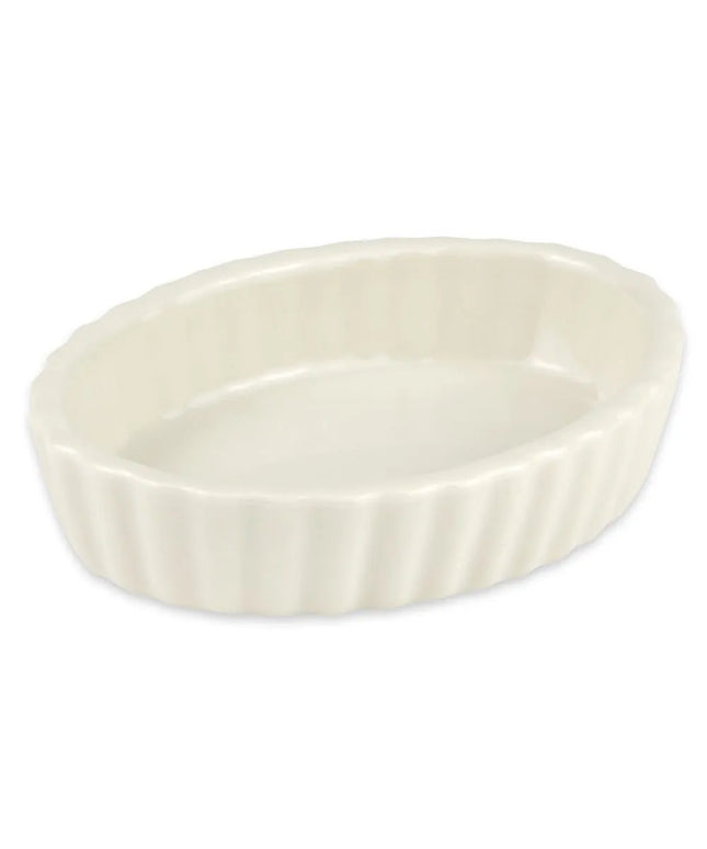 Bát Souffle Có Rãnh Hall China HL8510AWHA Sứ Trắng 90 ml