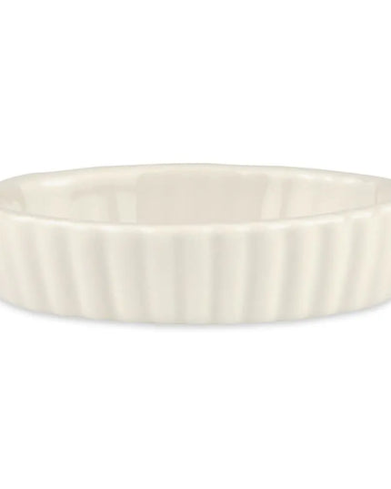 Bát Souffle Có Rãnh Hall China HL8510AWHA Sứ Trắng 90 ml