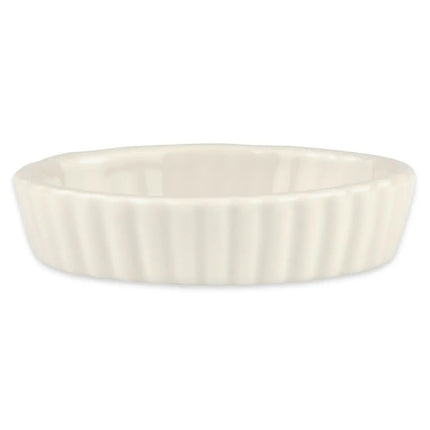 Bát Souffle Có Rãnh Hall China HL8510AWHA Sứ Trắng 90 ml