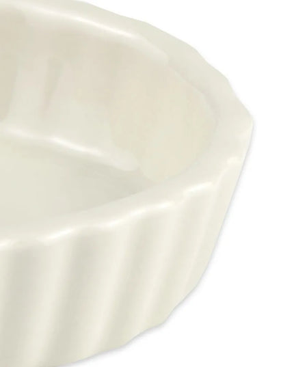 Bát Souffle Có Rãnh Hall China HL8510AWHA Sứ Trắng 90 ml