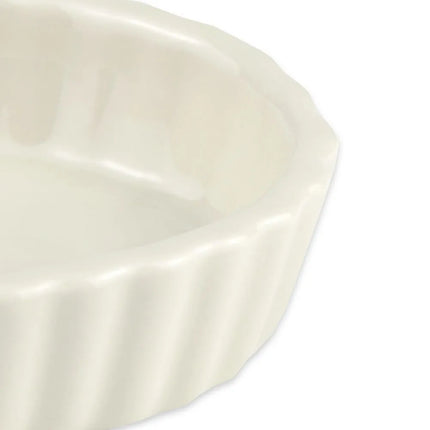 Bát Souffle Có Rãnh Hall China HL8510AWHA Sứ Trắng 90 ml