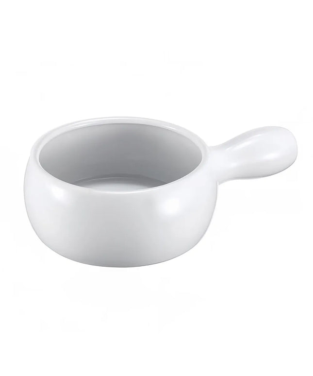 Bát Súp Hành Gốm Browne 744053W 473 ml Tay Cầm Ngang Màu Trắng