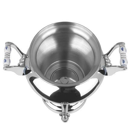 BEEM | Commercial Electric Samovar Tea Urn – 15 L - 3 kW - Stainless Steel - Includes 2 L Teapot