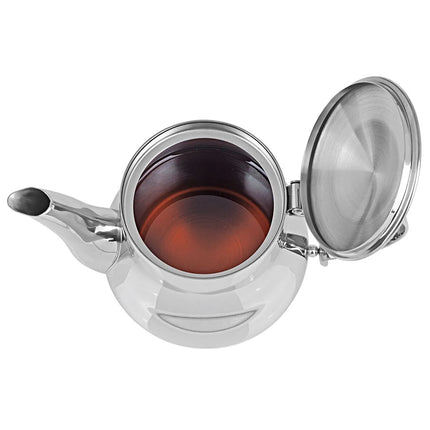 BEEM | Commercial Electric Samovar Tea Urn – 15 L - 3 kW - Stainless Steel - Includes 2 L Teapot