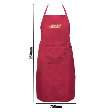 BERKEL | Bib Apron Cotton – Chef Unisex One Size – 950×750 mm – Red