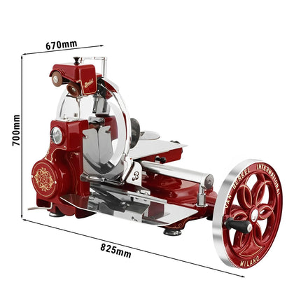 BERKEL | Commercial Flywheel Meat Slicer B114 – Ø 319 mm blade - Red - 0–1.5 mm slice thickness
