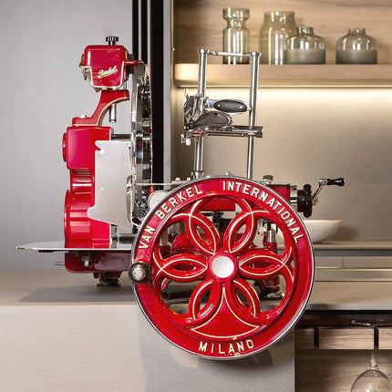 BERKEL | Commercial Flywheel Meat Slicer B114 – Ø 319 mm blade - Red - 0–1.5 mm slice thickness