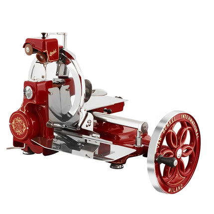 BERKEL | Commercial Flywheel Meat Slicer B114 – Ø319 mm blade - Red - With Stand - 670×825×1480 mm
