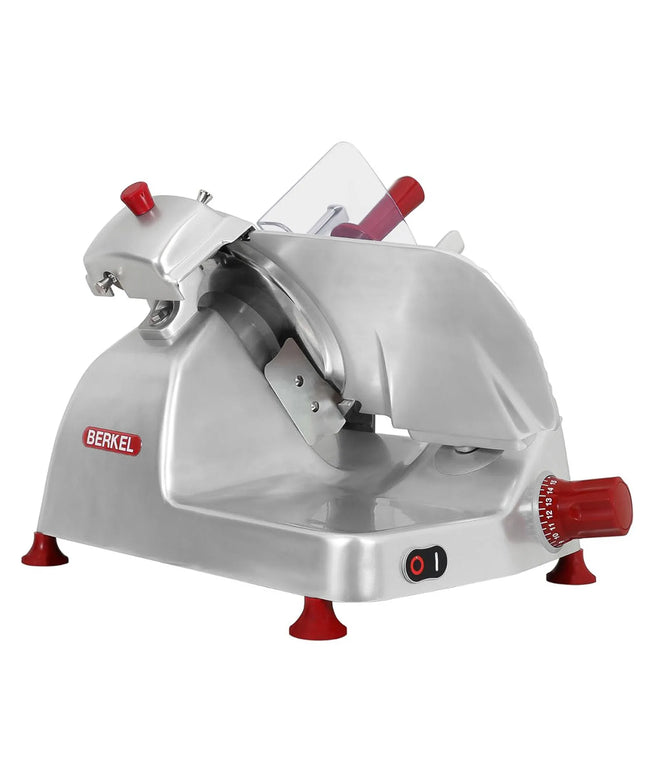 BERKEL | Commercial Pro Line XS25 Electric Gravity Feed Meat Slicer – Ø250 mm - 330 W - Silver