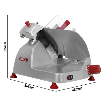 BERKEL | Commercial Pro Line XS25 Electric Gravity Feed Meat Slicer – Ø250 mm - 330 W - Grey