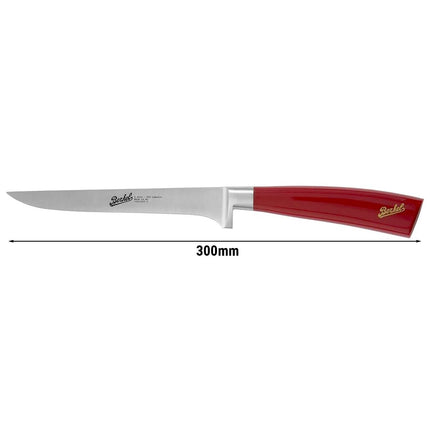 BERKEL | Elegance Boning Knife – 16 cm - Red Resin Handle