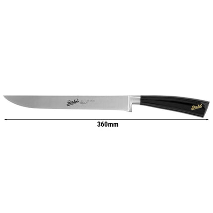 BERKEL | Elegance Carving Knife – 22 cm - Gloss Black Resin Handle