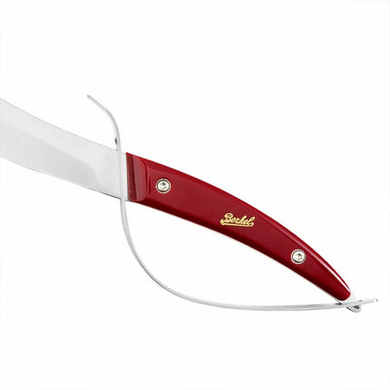 BERKEL | Elegance Champagne Sabre Knife – 310 mm blade - red resin handle - stainless steel