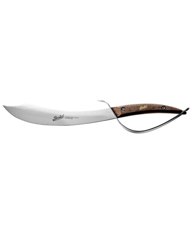BERKEL | Elegance Champagne Sabre Knife – 310 mm blade - wenge wood handle - stainless steel