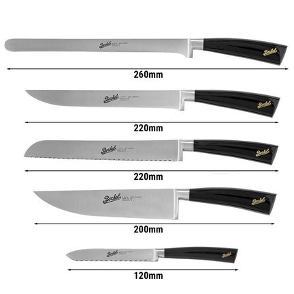BERKEL | Elegance Chef Set – 5-Piece Knife Set - Black