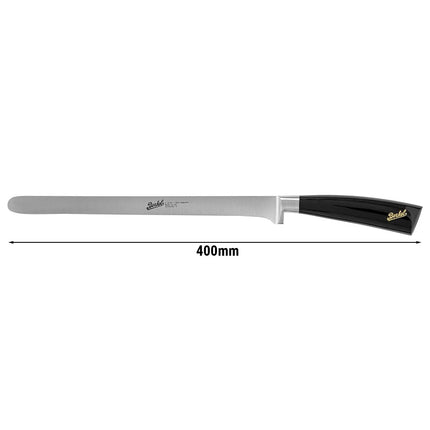 BERKEL | Elegance Ham Knife – 26 cm Flexible Blade - Gloss Black Resin Handle