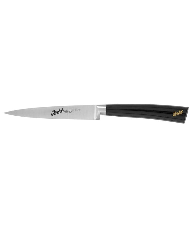 BERKEL | Elegance Paring & Peeling Knife – 11 cm - Gloss Black Resin Handle